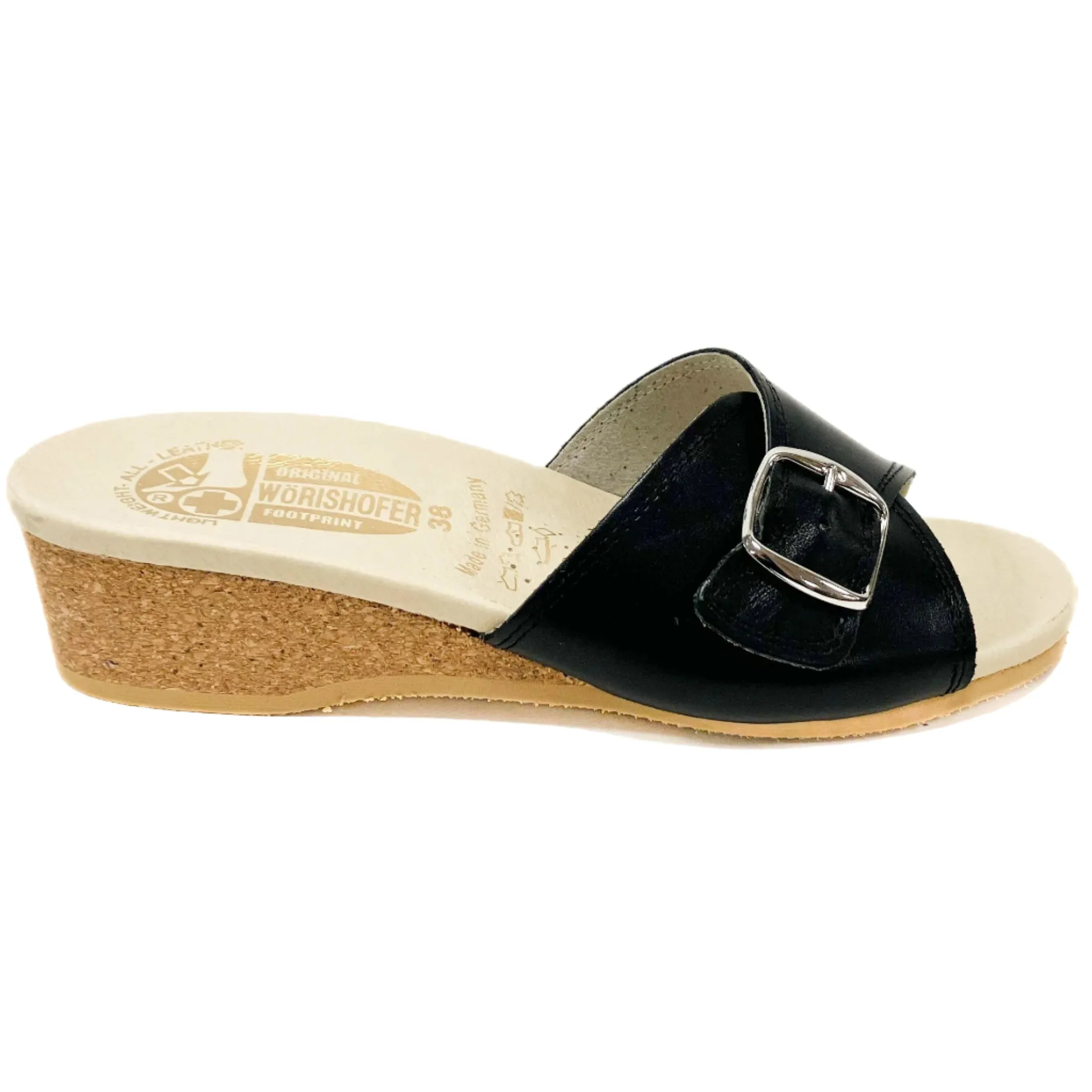 #140 Classic Smooth Leather Mule | Black