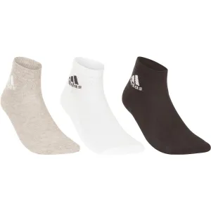 AdiAnkle Mid Tennis Socks Tri-Pack - White/Black