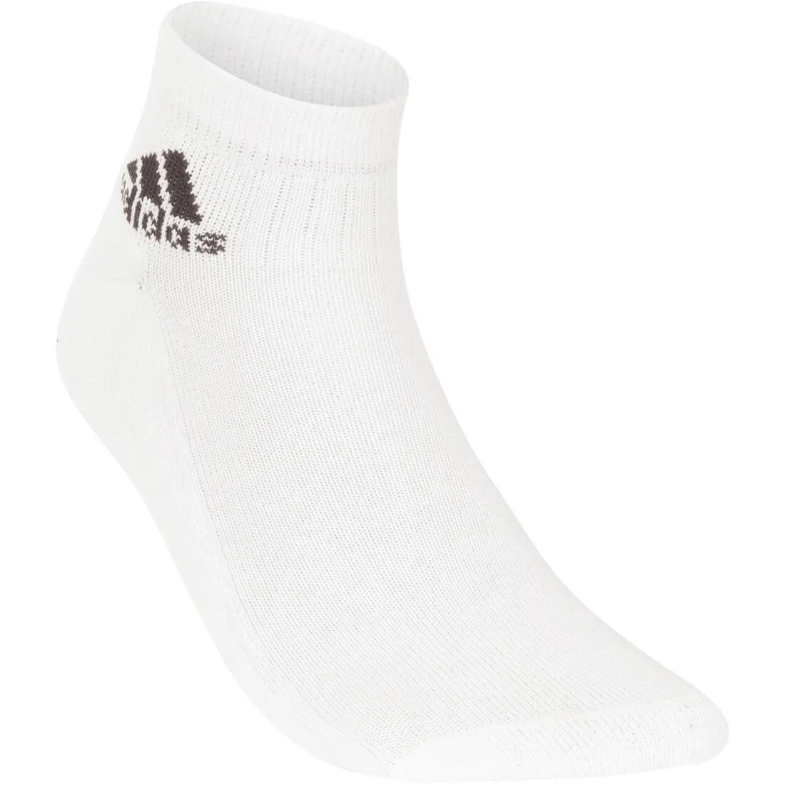 AdiAnkle Mid Tennis Socks Tri-Pack - White/Black