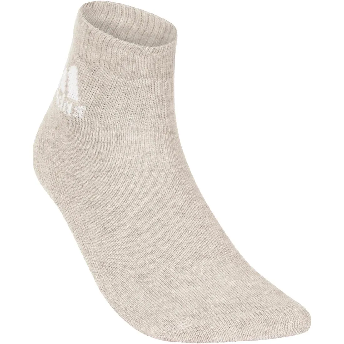 AdiAnkle Mid Tennis Socks Tri-Pack - White/Black