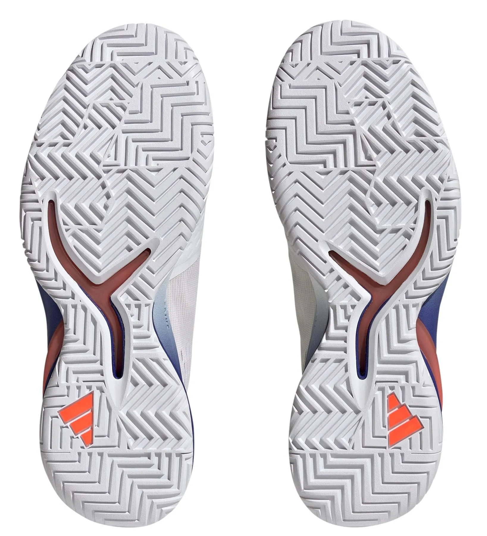 adidas Adizero Cybersonic Mens Tennis Shoes - Cloud White / Core Black / Solar Red