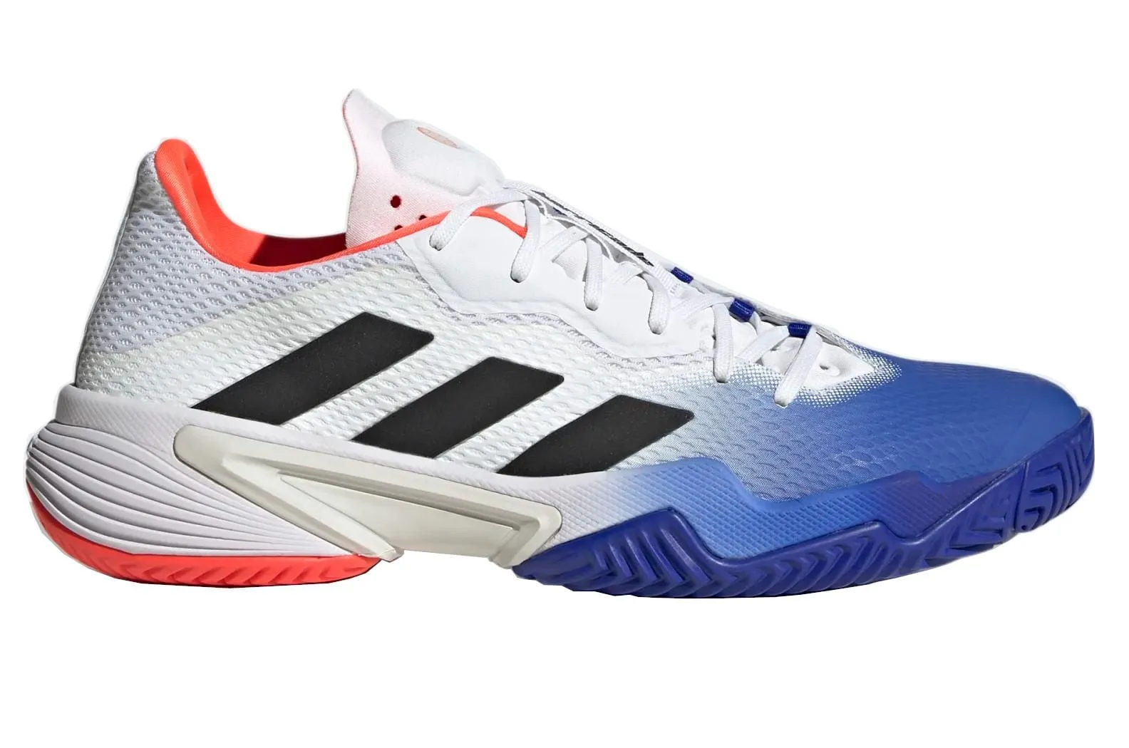 adidas Barricade Mens Tennis Shoes - Lucid Blue / Core Black / Solar Red