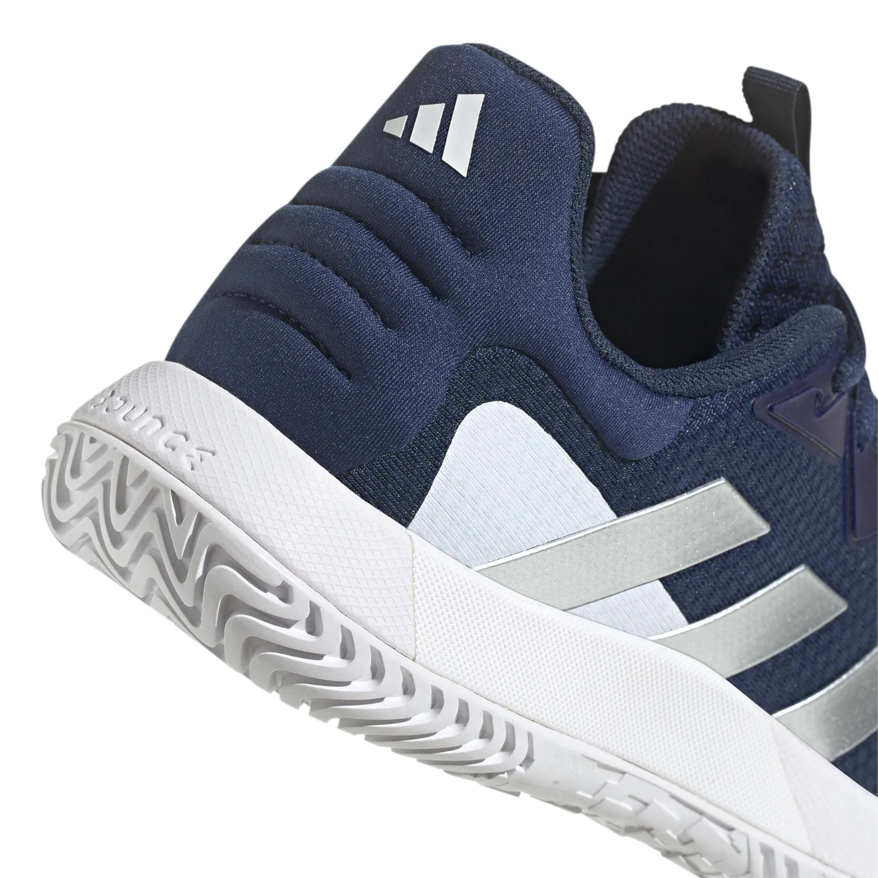adidas SoleMatch Control Mens Tennis Shoes - Team Navy Blue 2 / Matte Silver / Cloud White