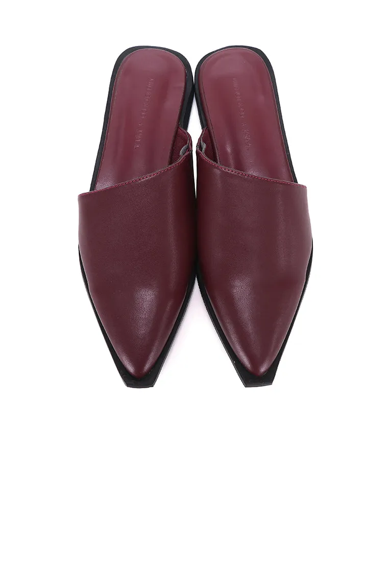 Aira Slip On Sandals (Maroon)