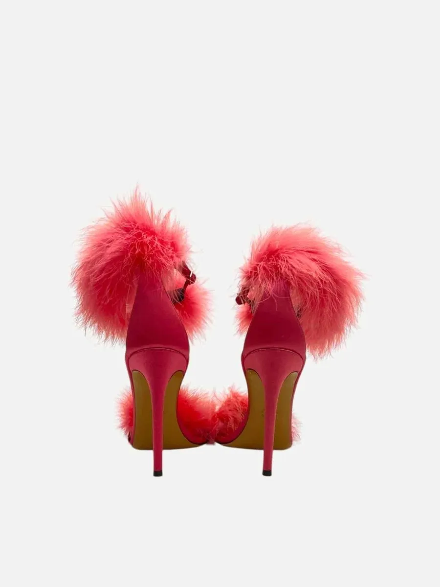 ALEXANDER VAUTHIER Ankle Strap Pink Heeled Sandals 40
