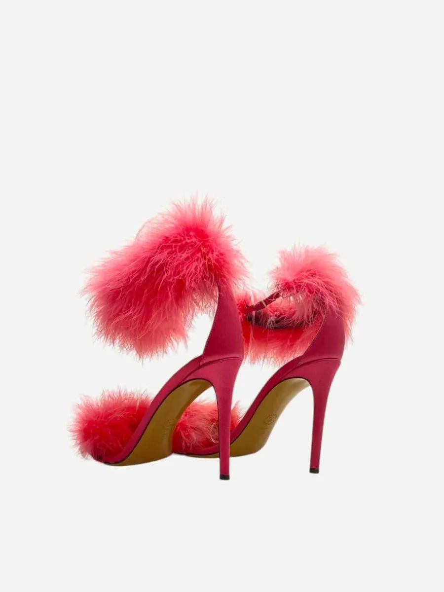 ALEXANDER VAUTHIER Ankle Strap Pink Heeled Sandals 40