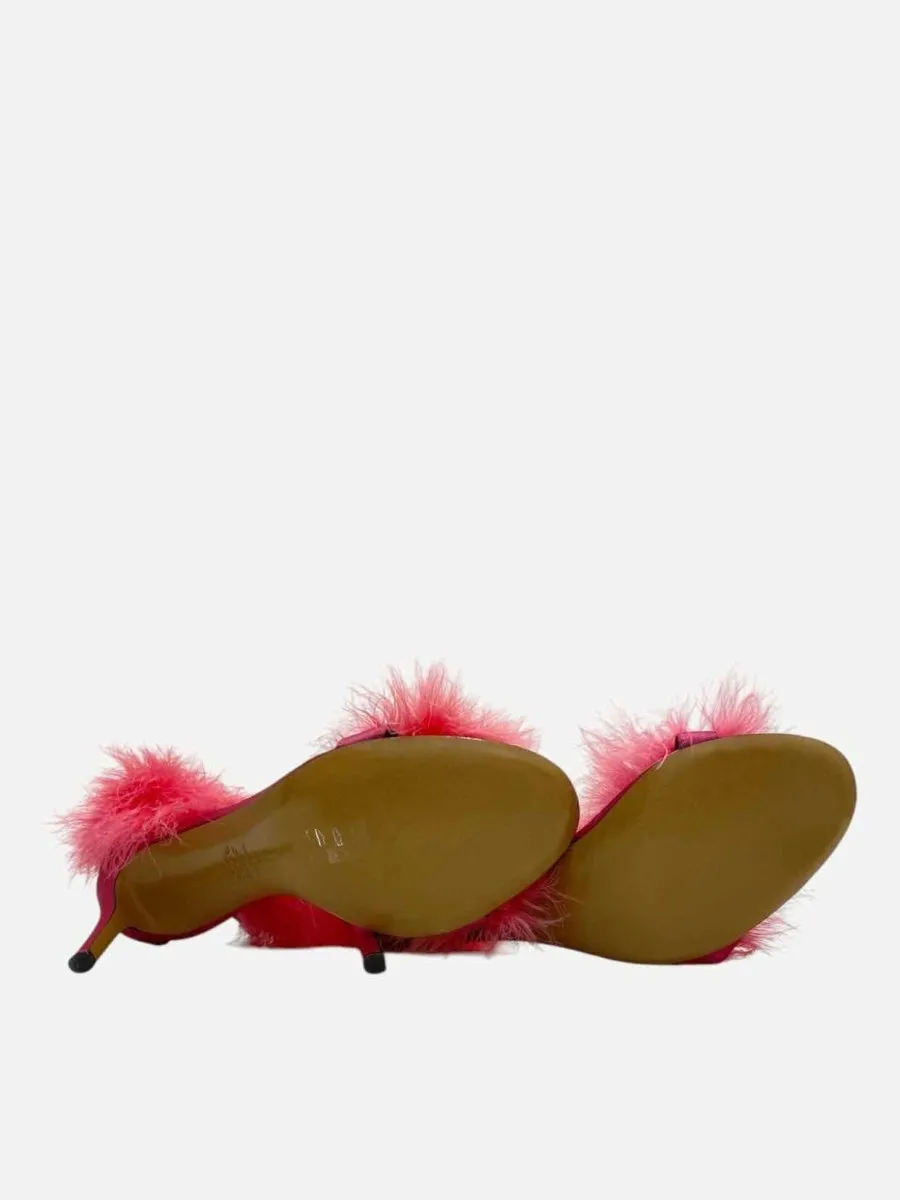 ALEXANDER VAUTHIER Ankle Strap Pink Heeled Sandals 40