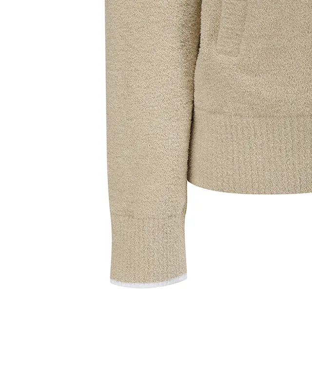 ANEW Golf: Women Hoodie Sweater - Beige