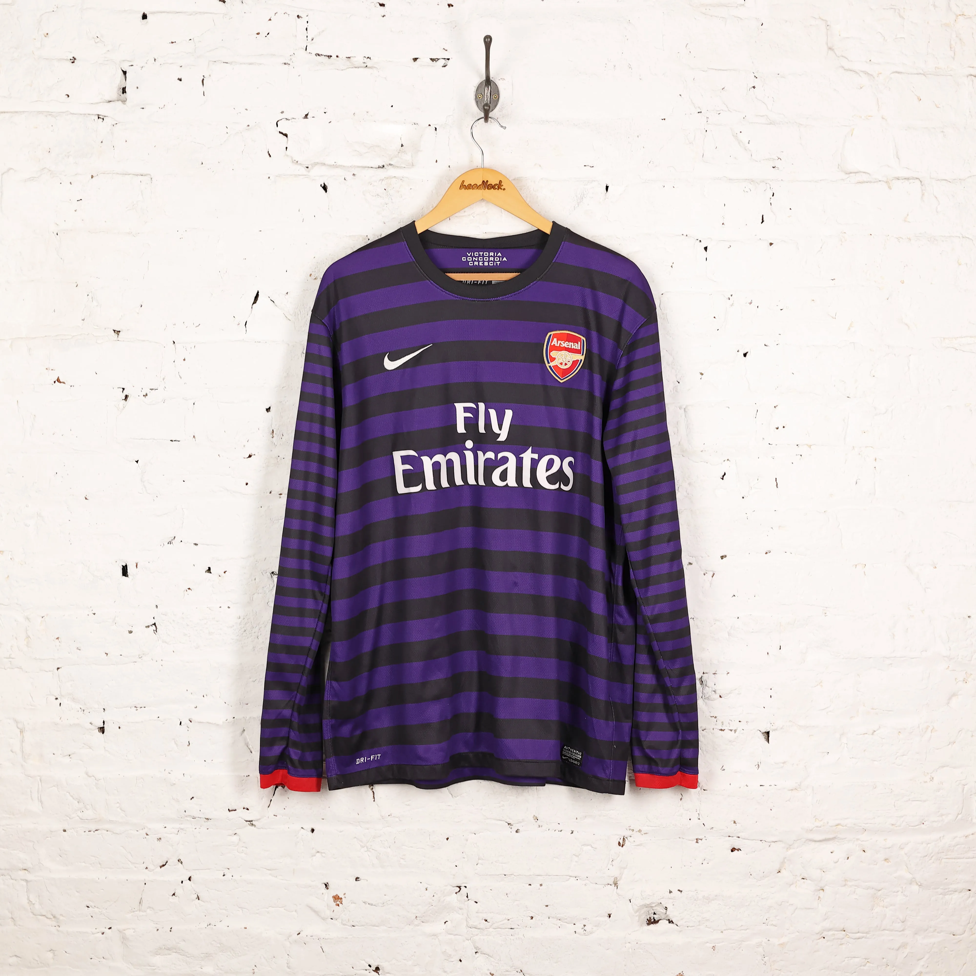 Arsenal 2012 Long Sleeve Nike Football Shirt - Purple - XL