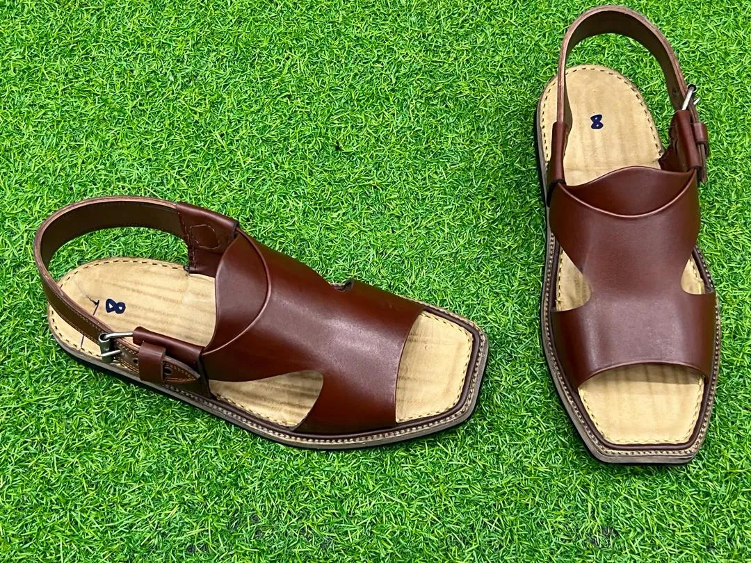 Authentic Men's Peshawari Sandals | Handcrafted Comfort Nk-021
