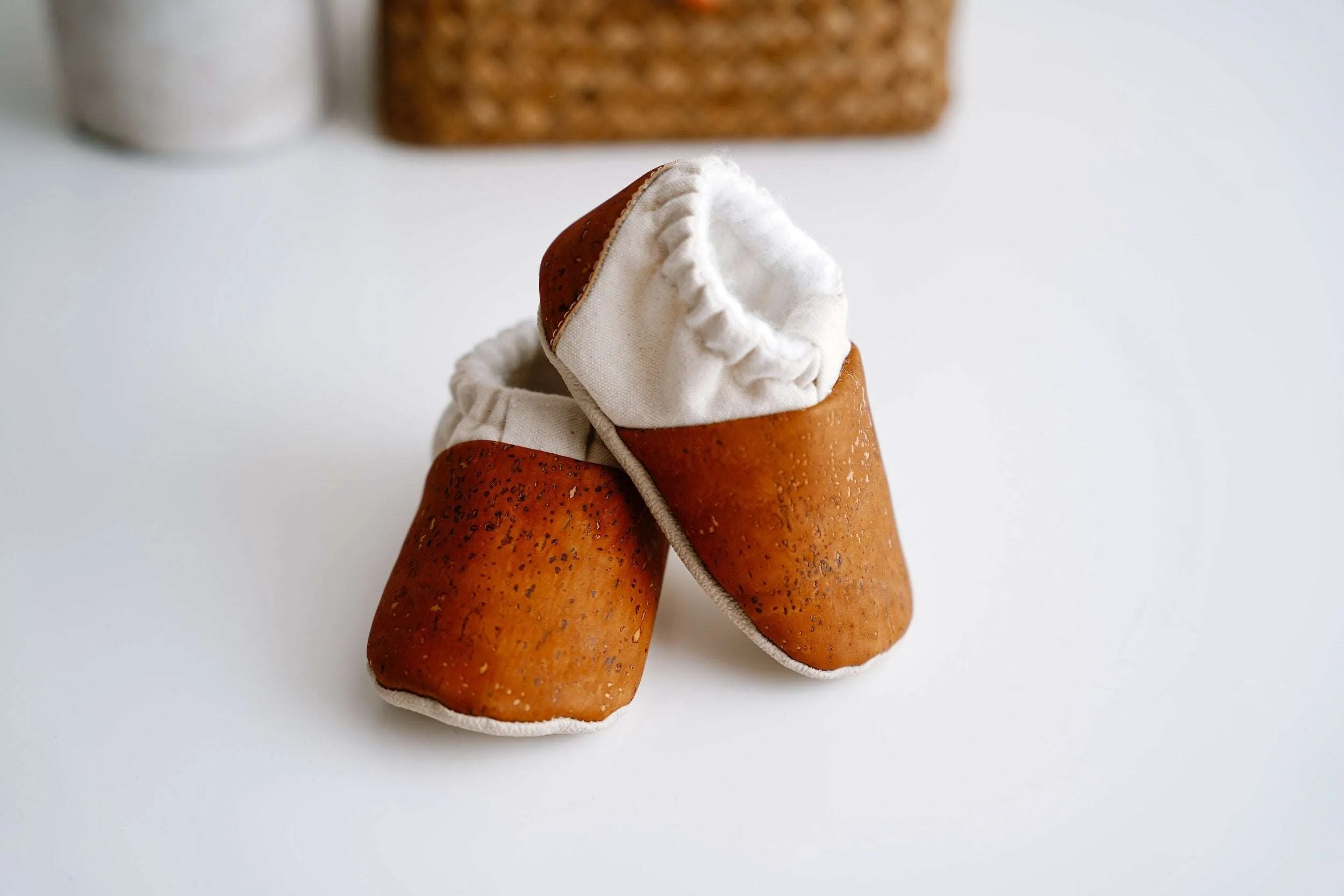 Baby Cork Slippers - Brown