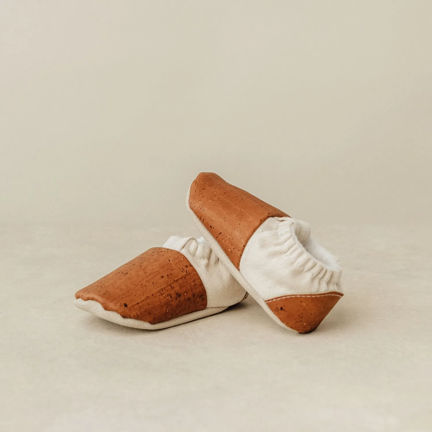 Baby Cork Slippers - Brown