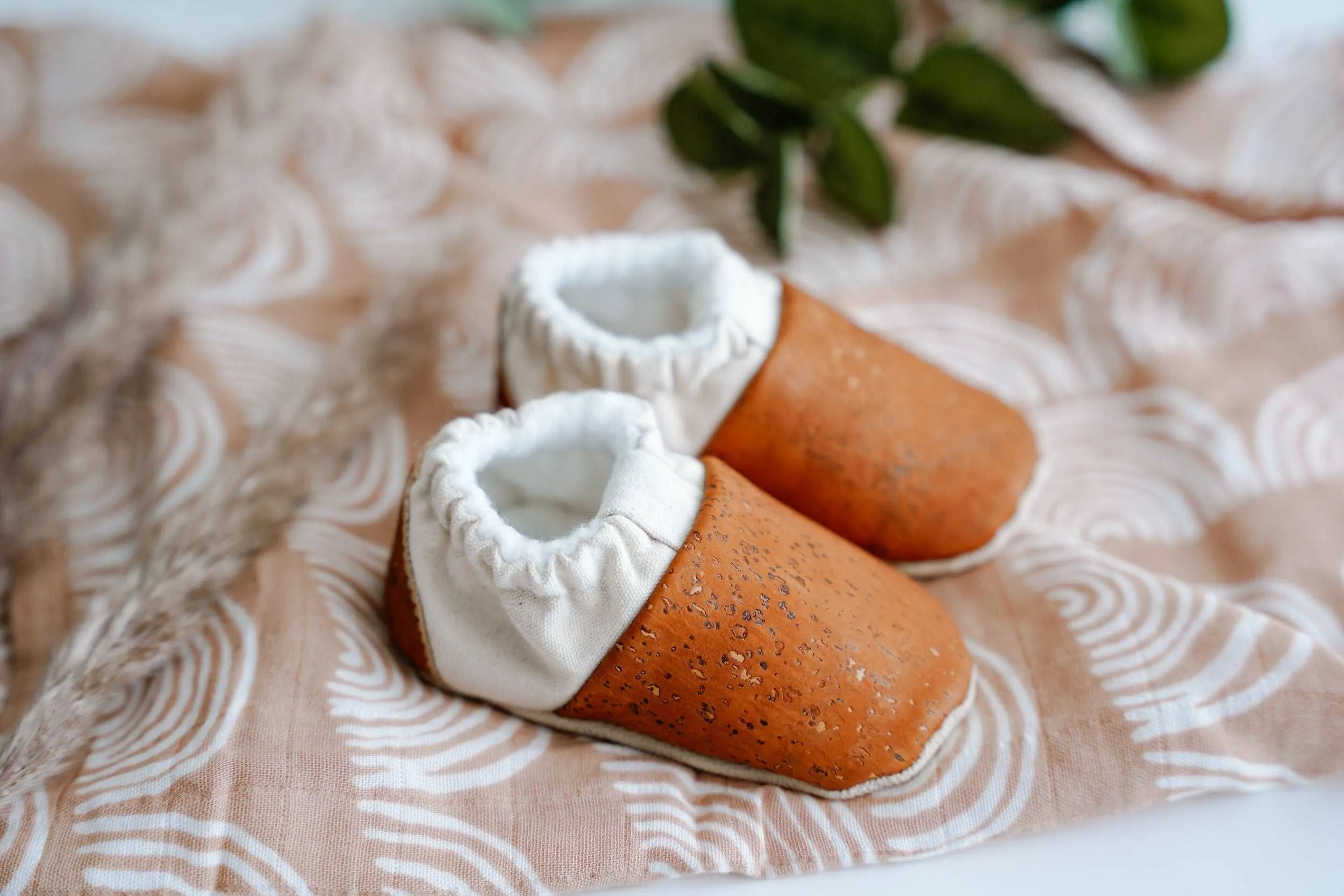 Baby Cork Slippers - Brown