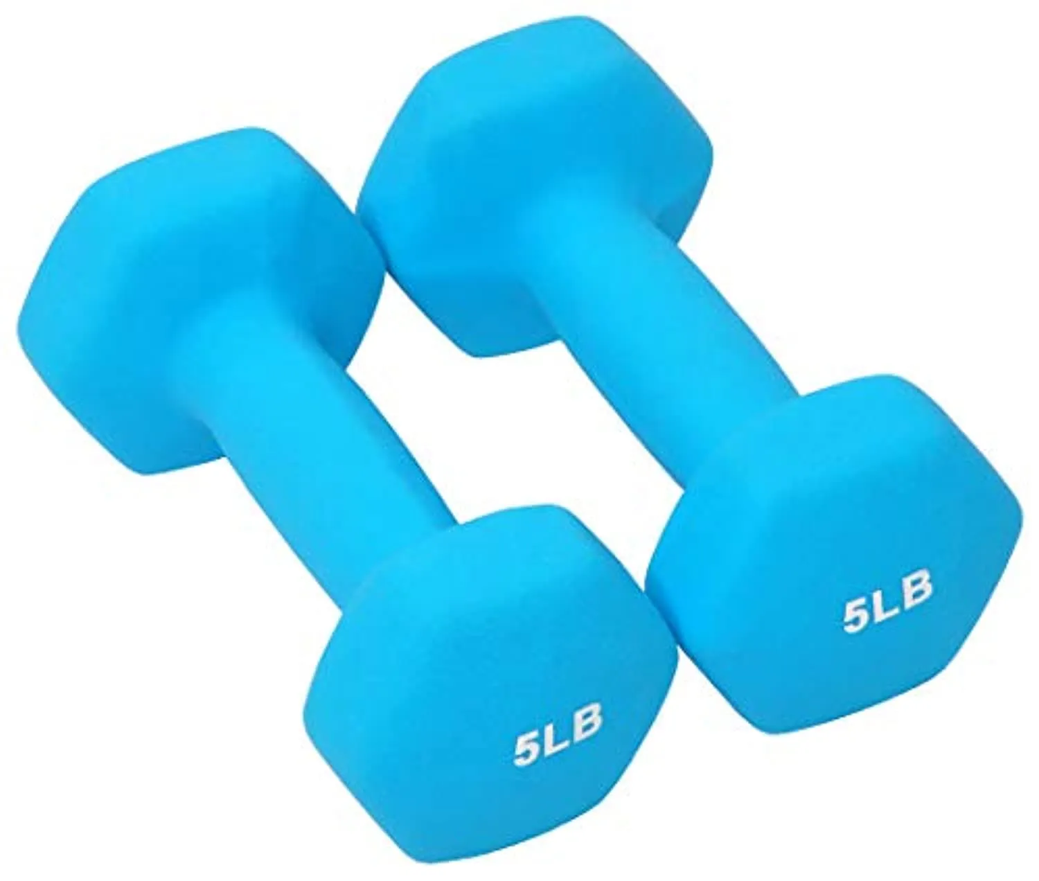 BalanceFrom Colored Neoprene Coated Dumbbell Set with Stand