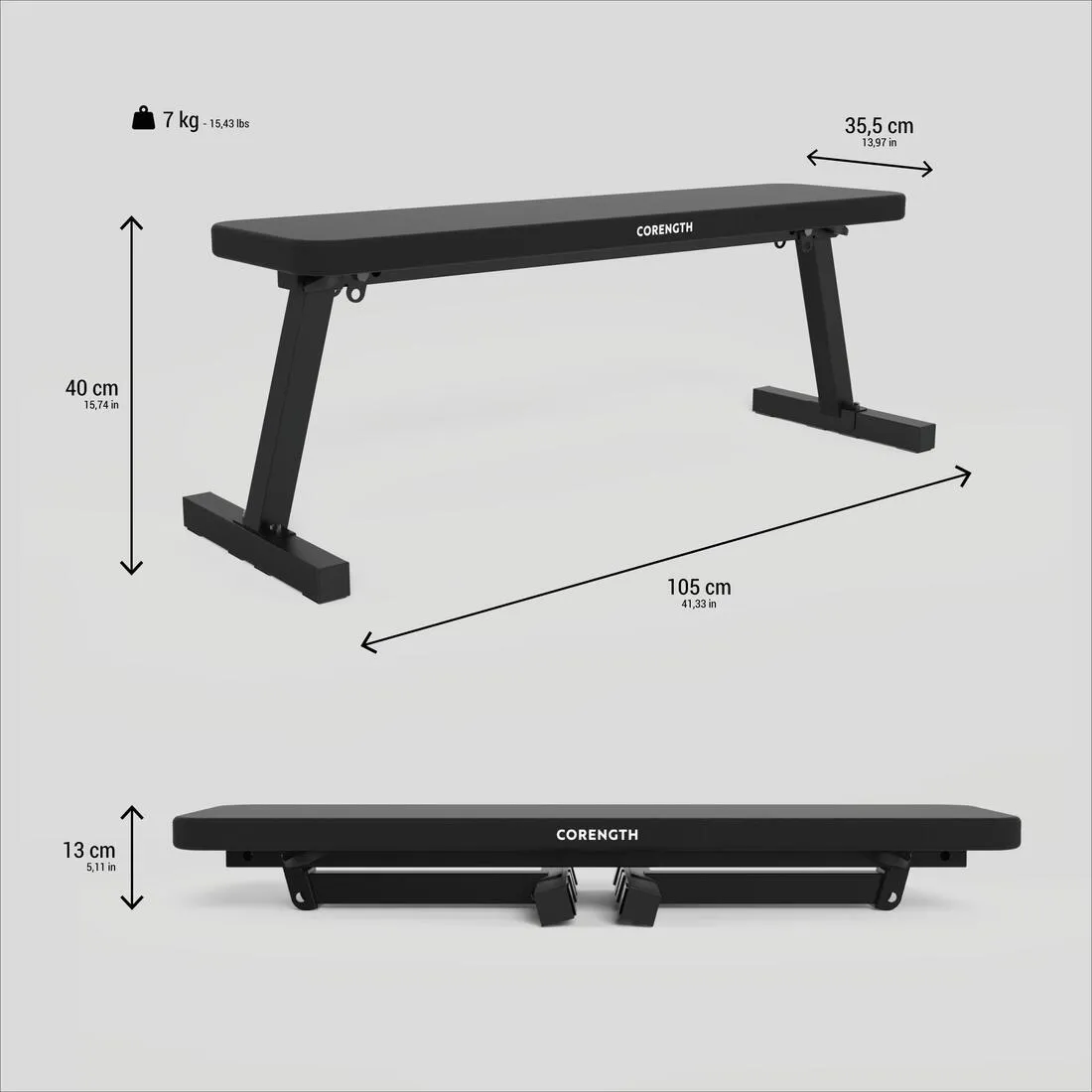 Banc de musculation pliable - bench 100