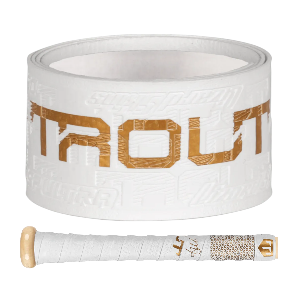 Bat Ultra Grip Lizard Skins DSP 1.1 MM - Mike Trout Blanco