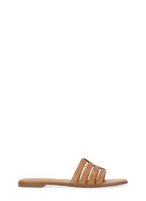 Beige Ines Cage Slide Slippers