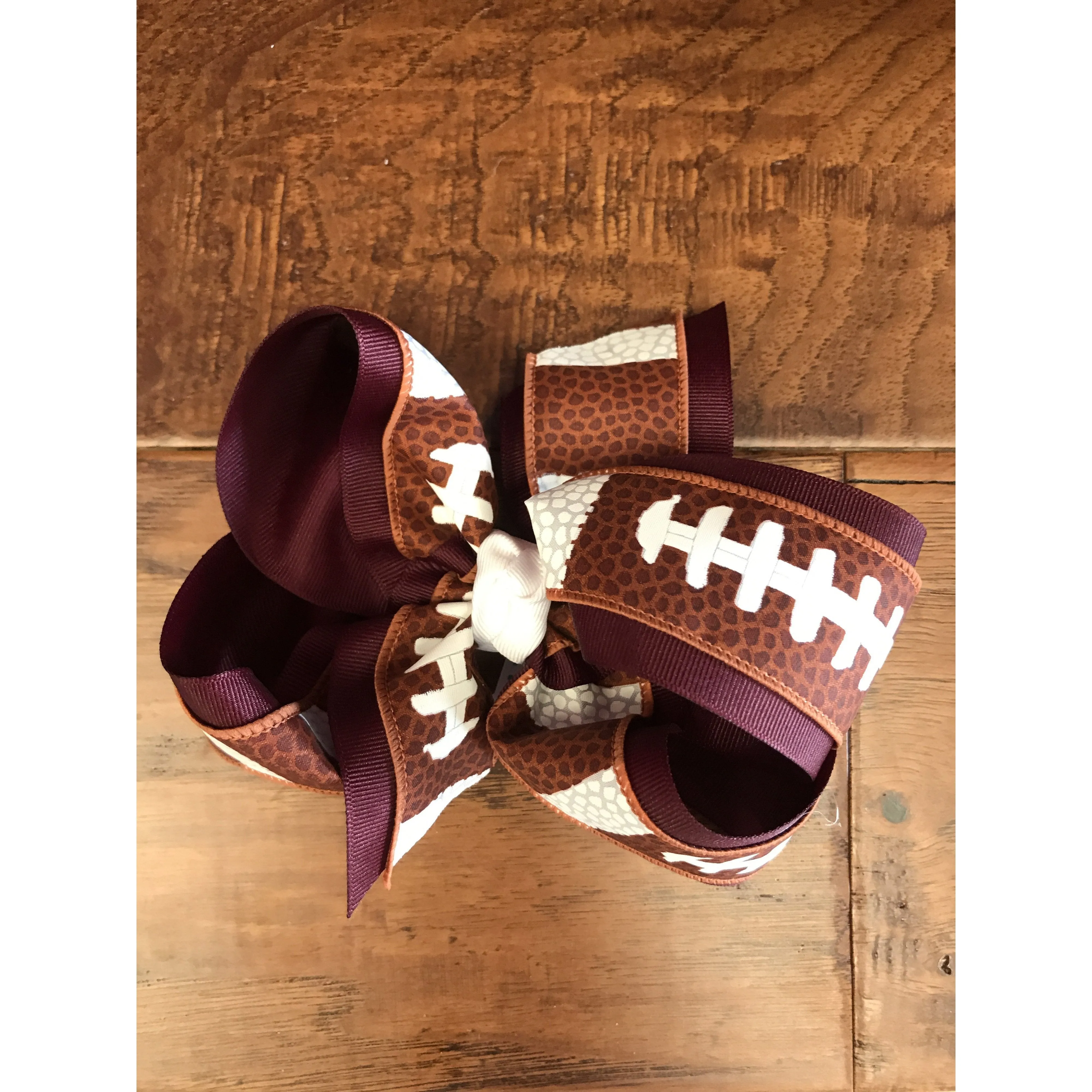 Beyond Creations Bow DBKEE w/Knot Football on French Clip