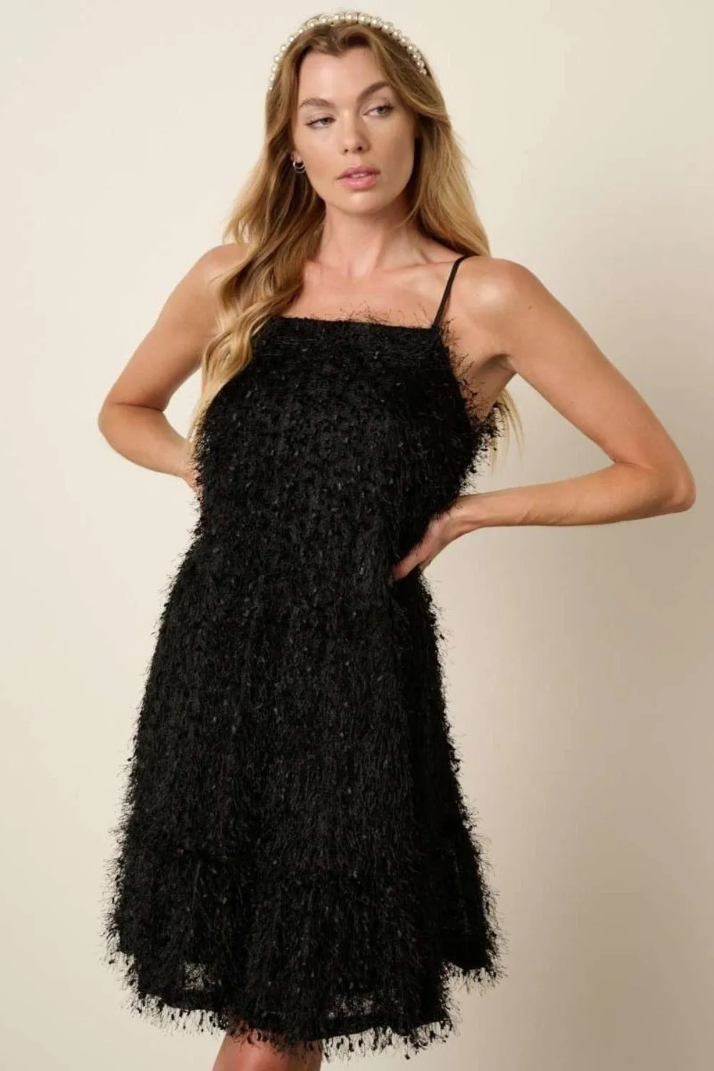 Birds of a Feather Dress in Black