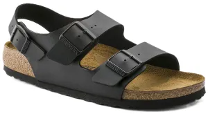 Birkenstock Milano Sandals -  Black Birko-Flor | Comfortable Cork Footbed
