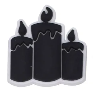 Black Candles Shoe Charm