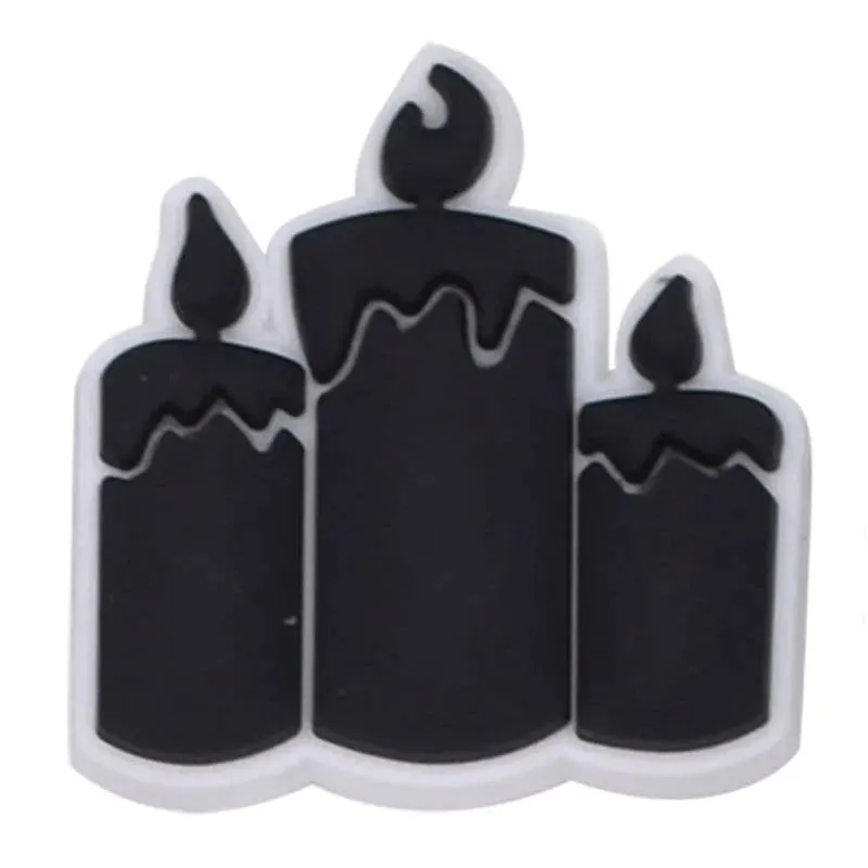Black Candles Shoe Charm