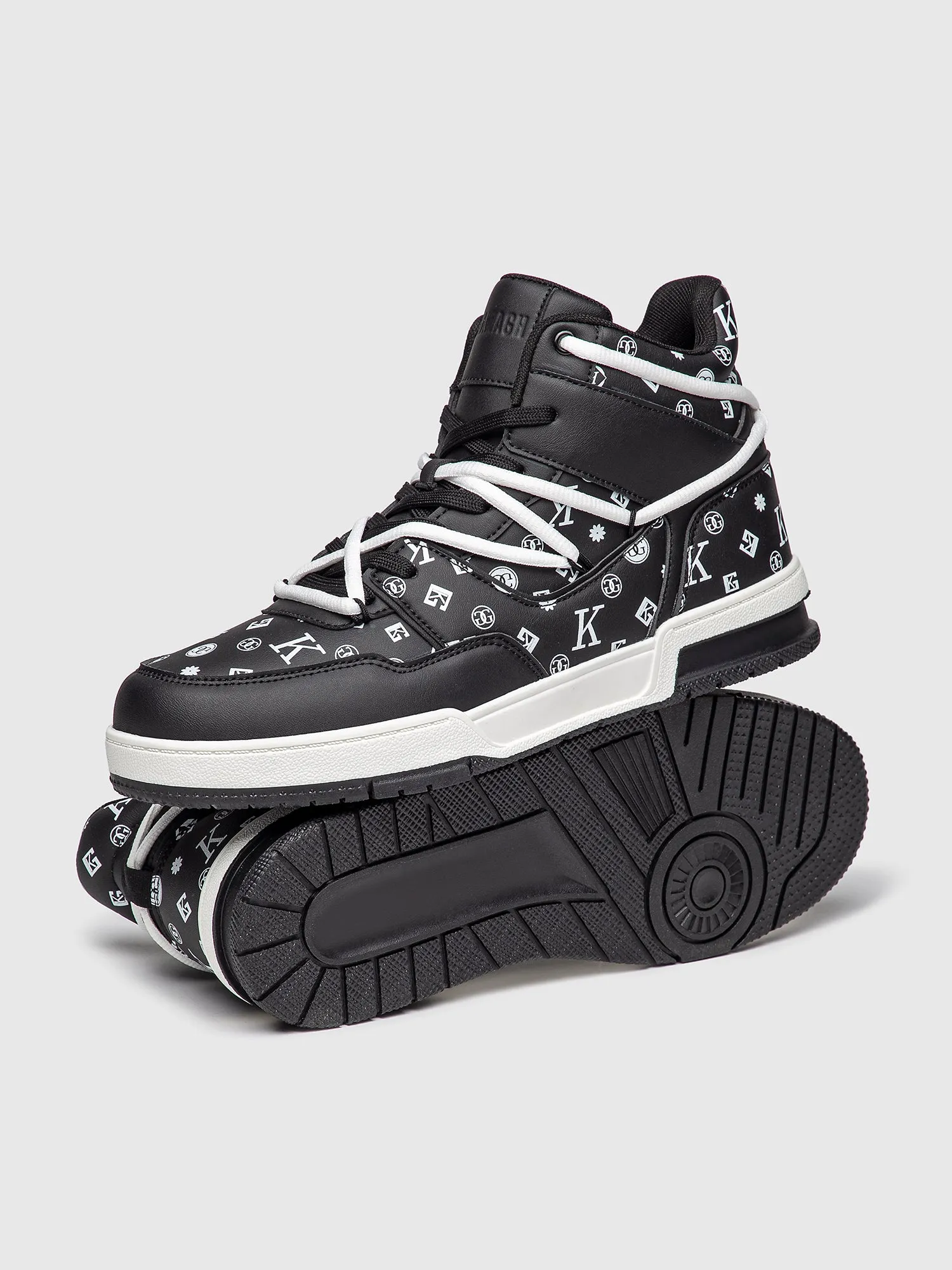 Black Logomania High Sneakers