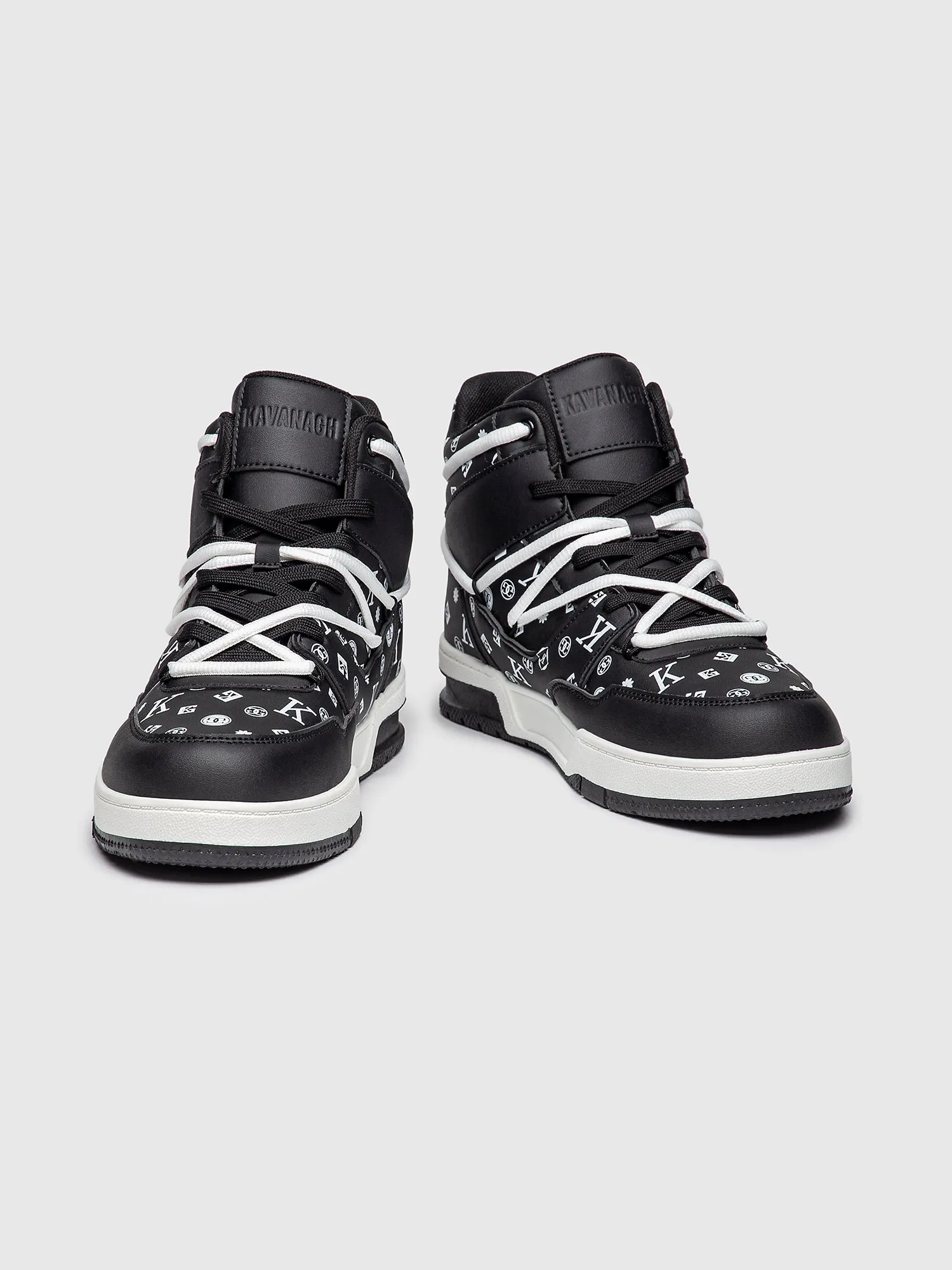 Black Logomania High Sneakers