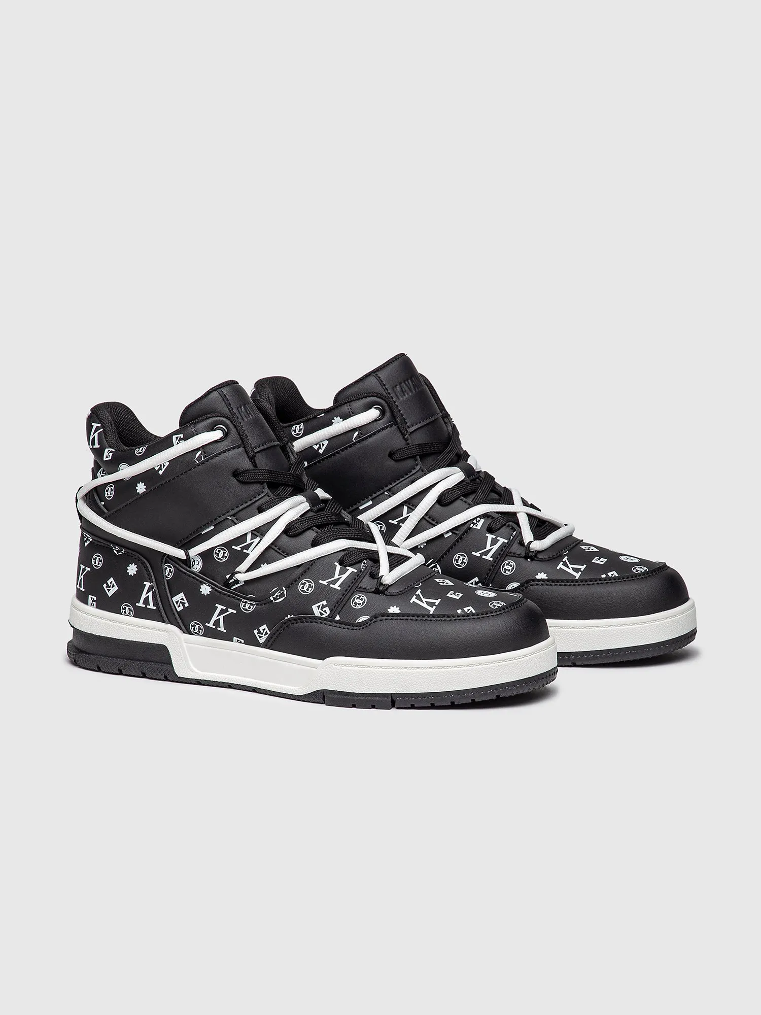 Black Logomania High Sneakers