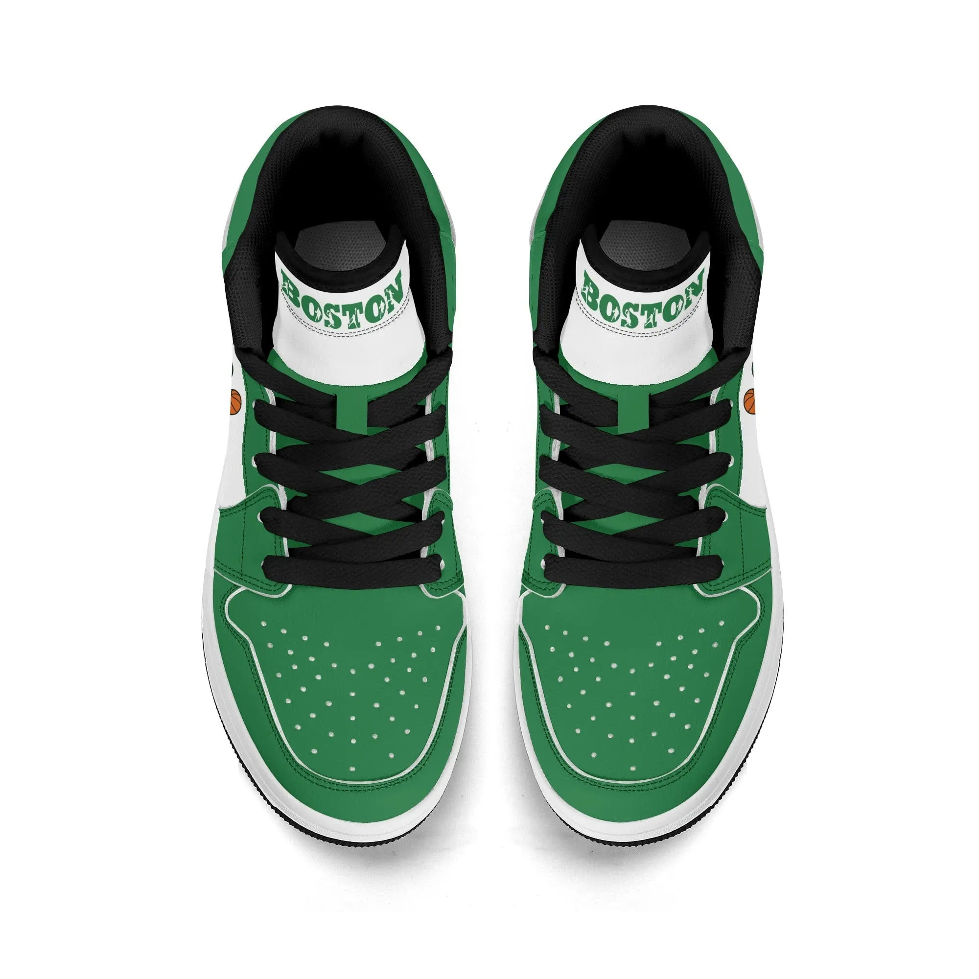Boston Basketball Team Themed Shoes For Kids