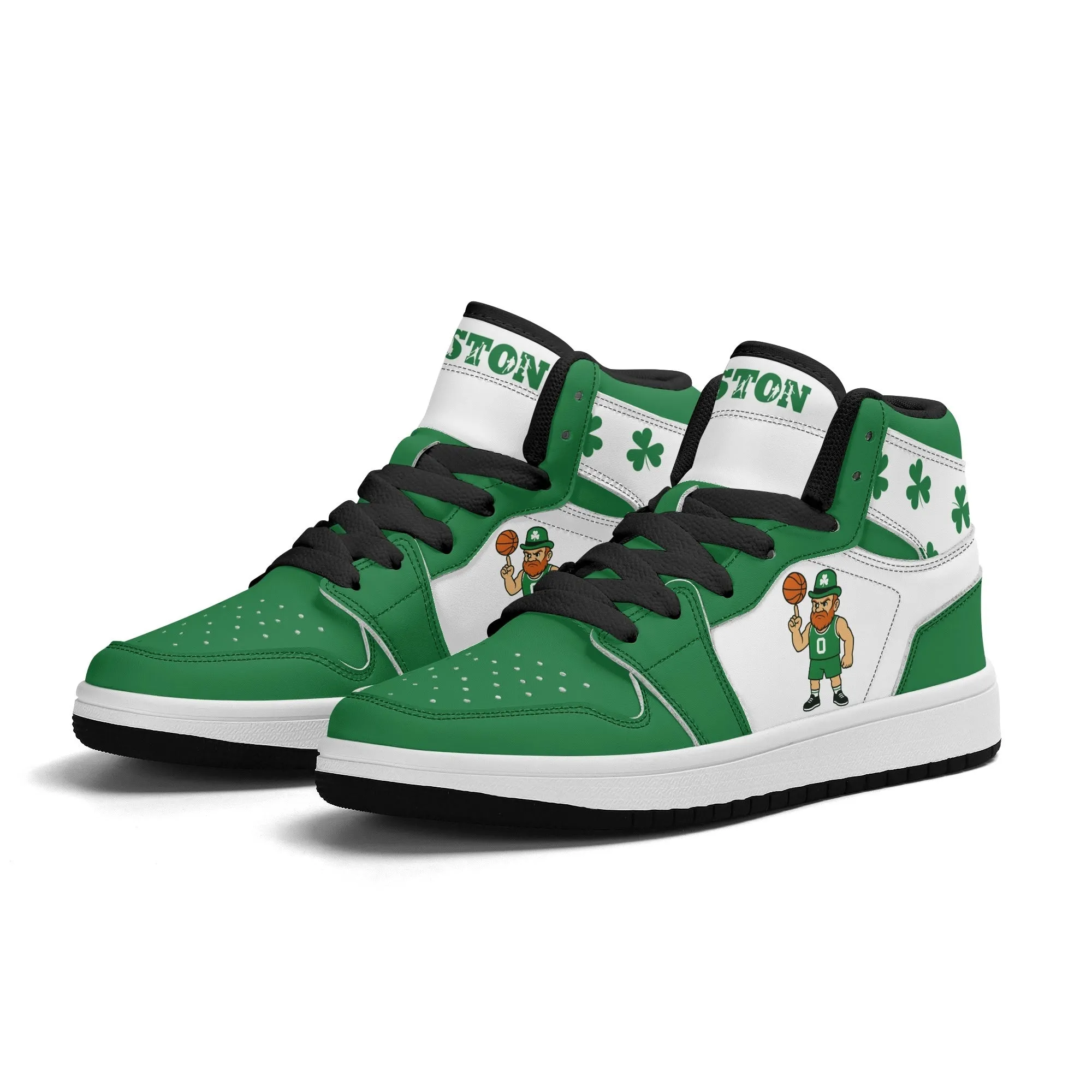 Boston Basketball Team Themed Shoes For Kids