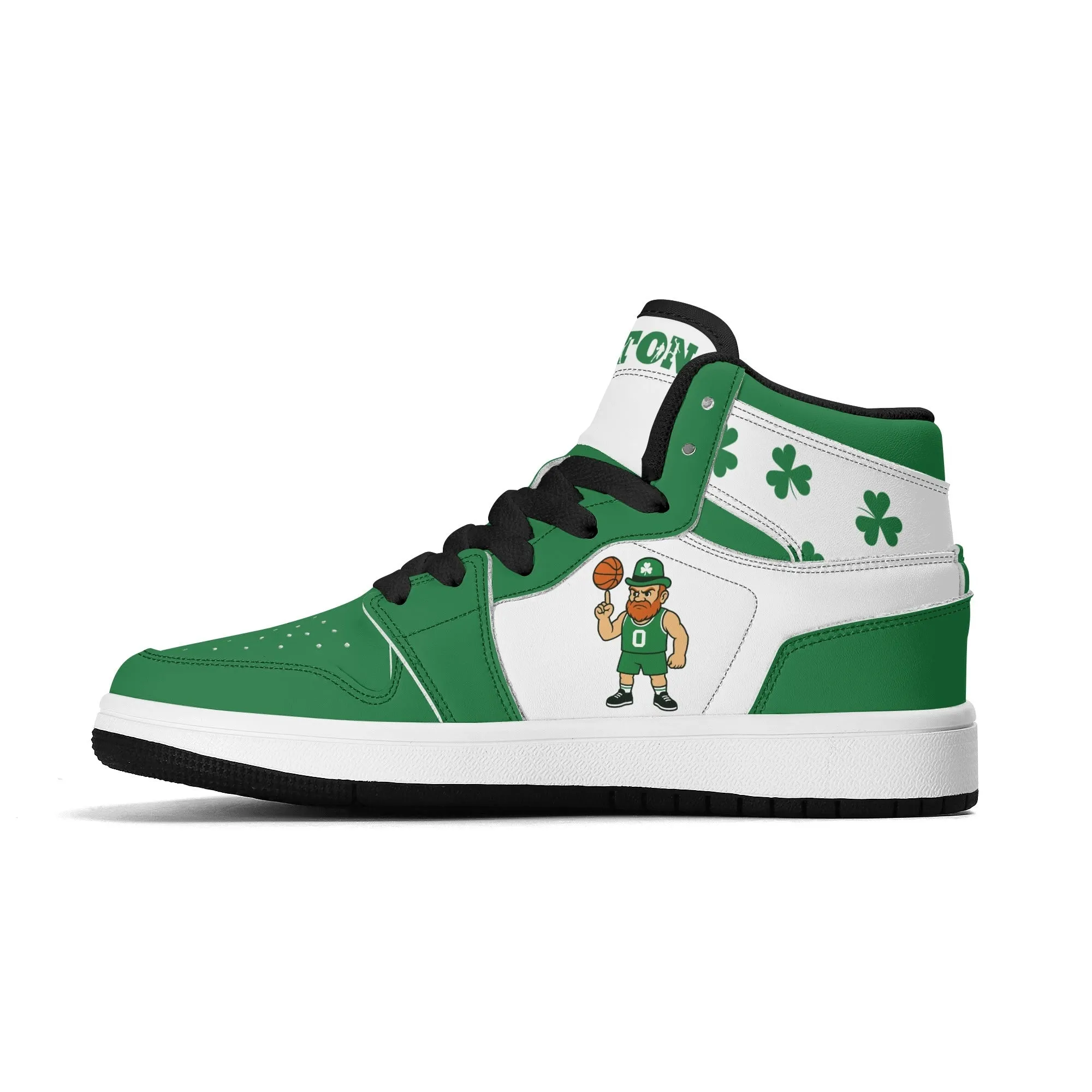 Boston Basketball Team Themed Shoes For Kids