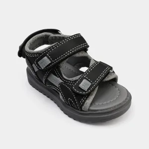 Boys Sandal 211-02-Grey/Black