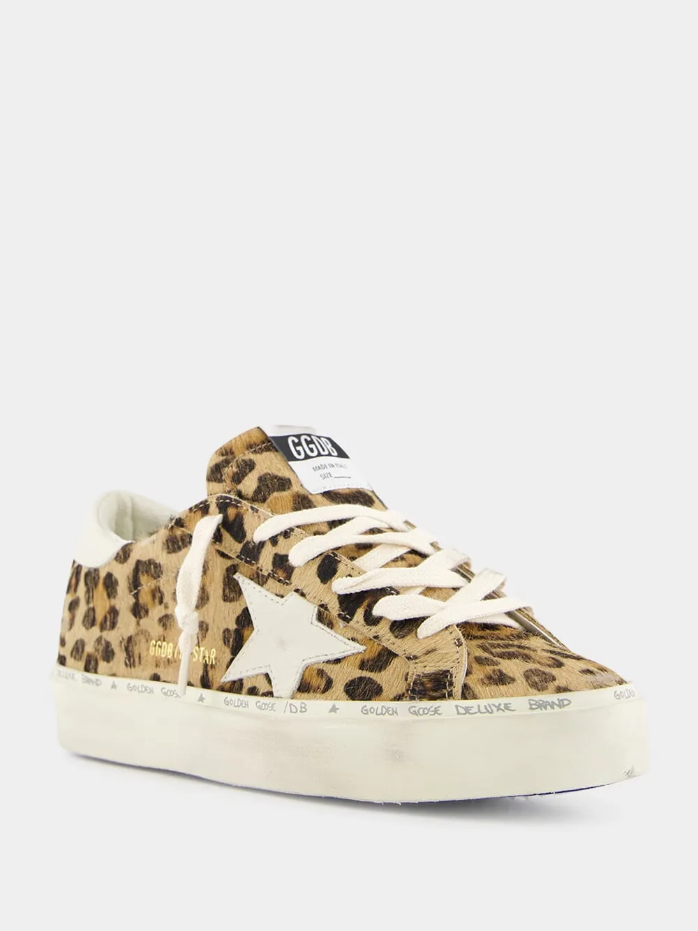 Brown Leopard Print Hi Star Sneakers