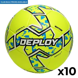 Bundle Pack - 10x Stealth Series II - Match  Footballs