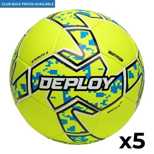Bundle Pack - 5x Stealth Series II - Match  Footballs