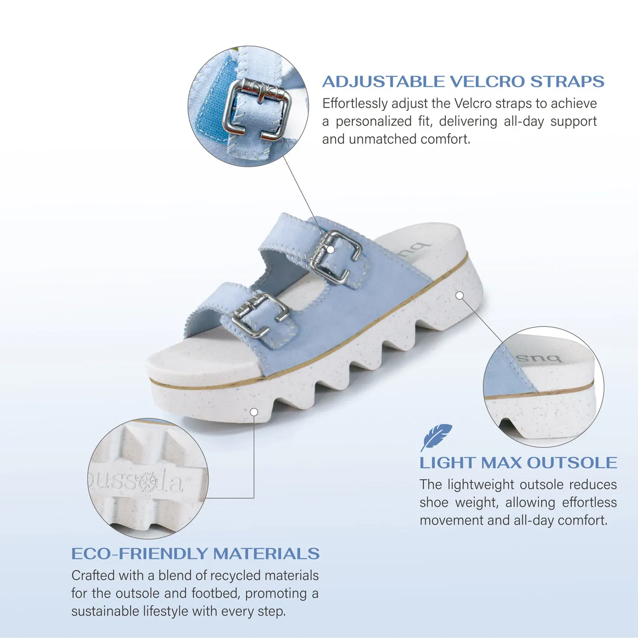Capri Buckle Strap Slide Sandals (Skyway)