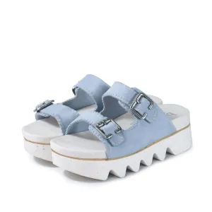 Capri Buckle Strap Slide Sandals (Skyway)