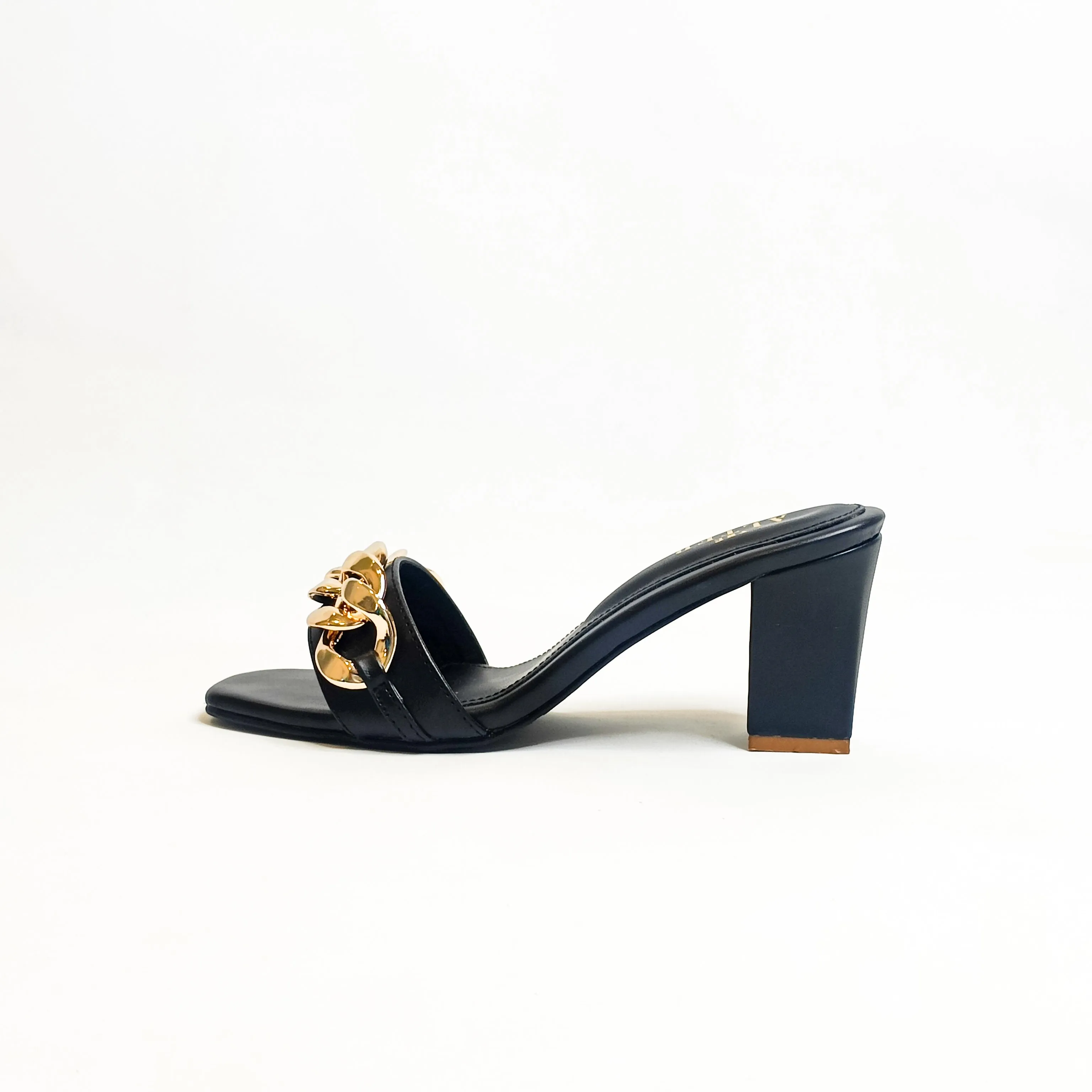 Chain Block Heels