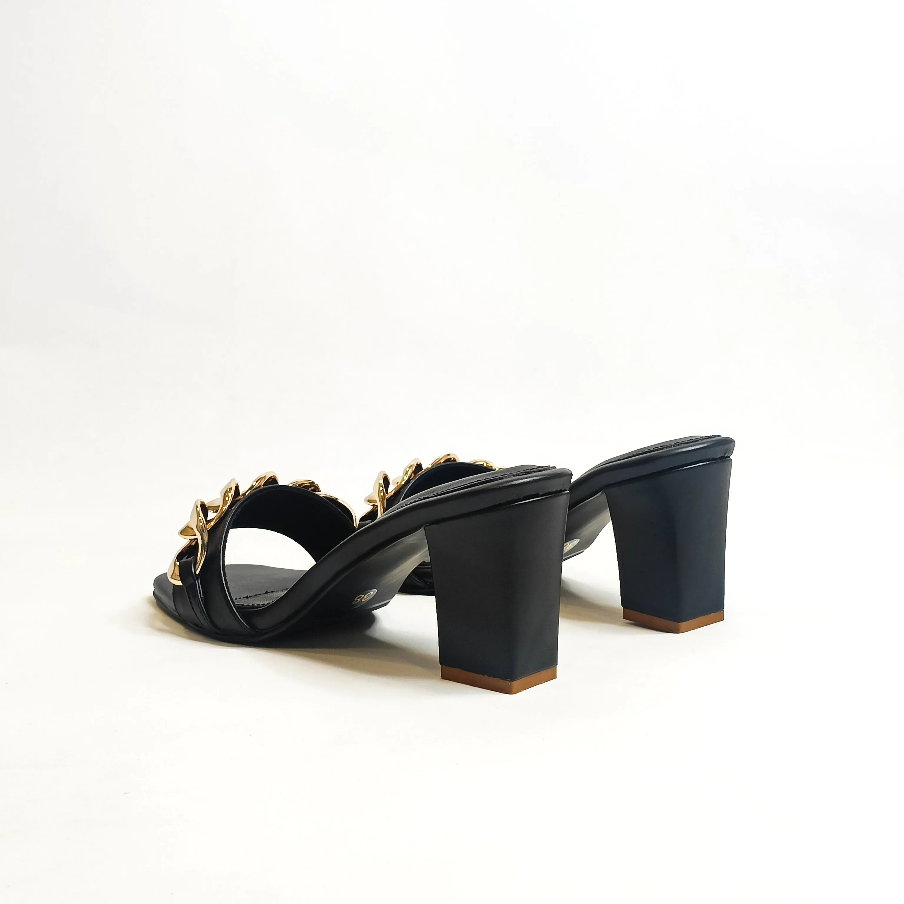 Chain Block Heels
