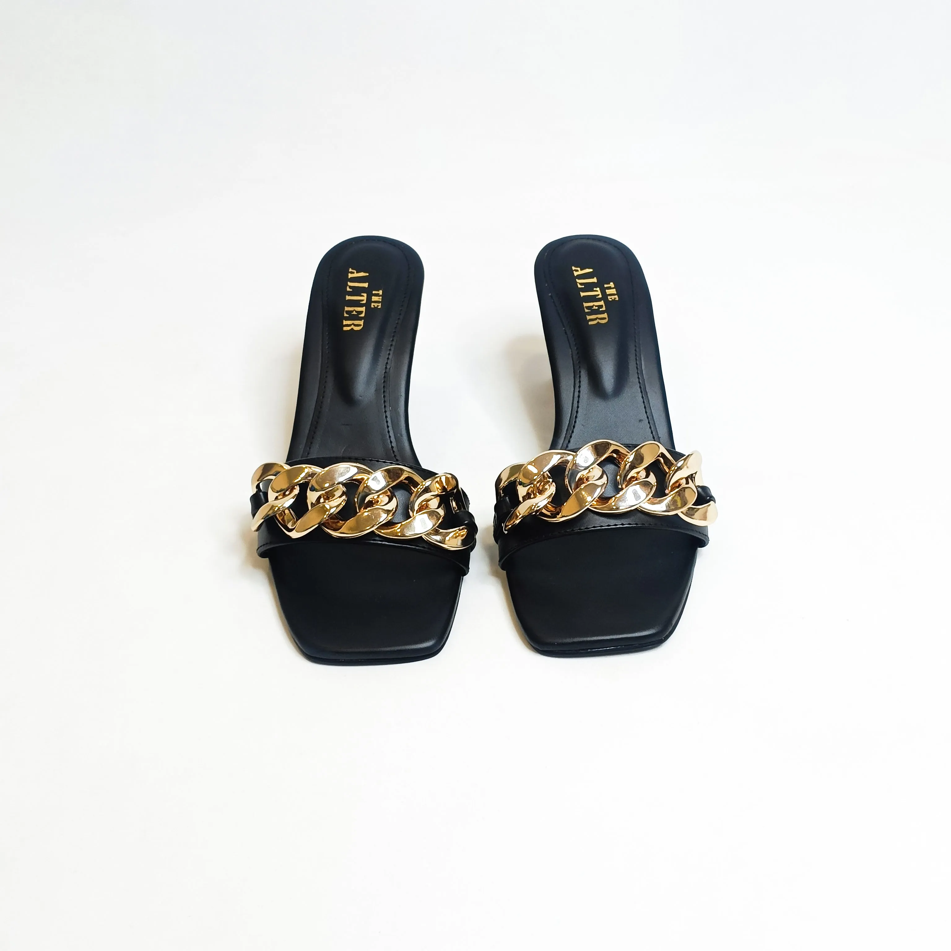 Chain Block Heels