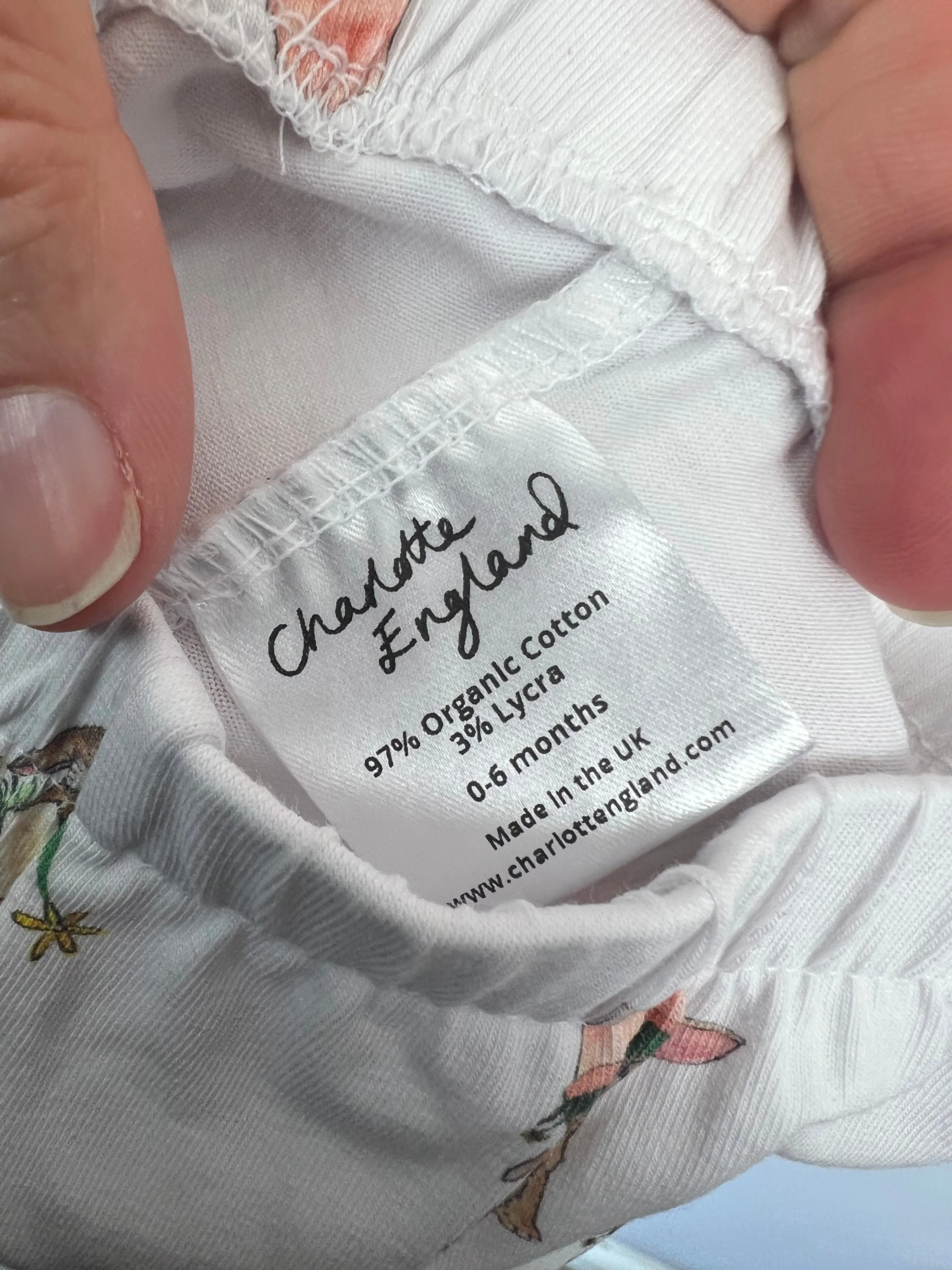 Charlotte England bunny leggings 0-6m