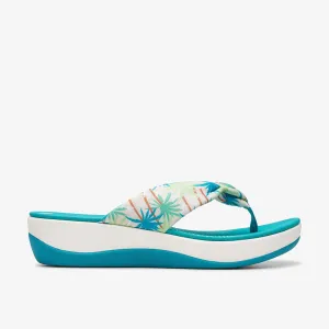 Clarks Women's Arla Glison Green Combi | Grey Fabric