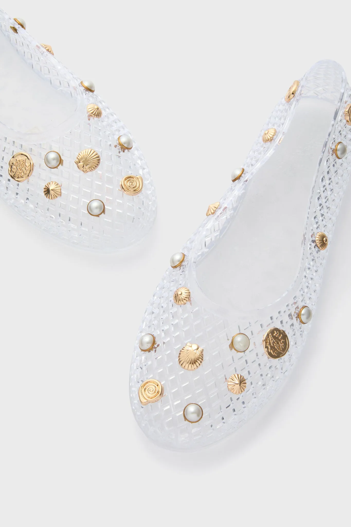 Clear Gems Iro Jelly Flats