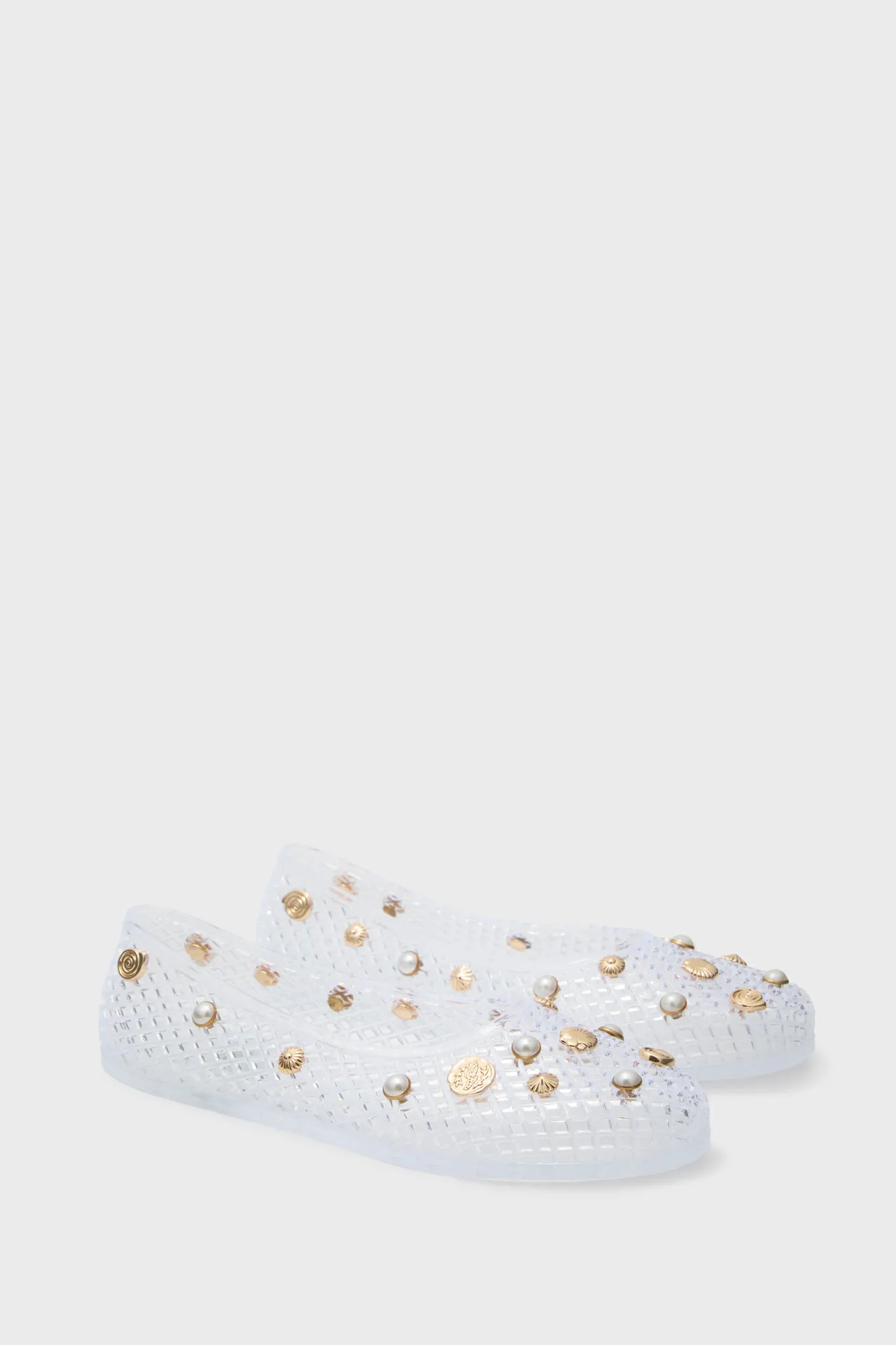 Clear Gems Iro Jelly Flats