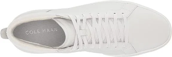 Cole Haan Men's Grand Crosscourt Modern Midcut Sneaker White/White C35773