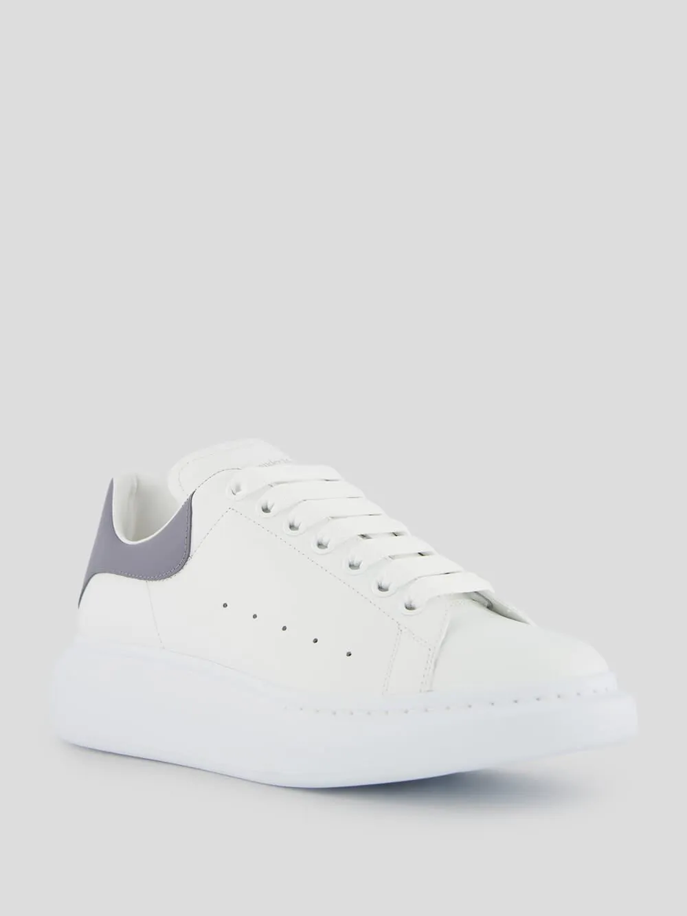 Colour-Block Panelled Leather Sneakers