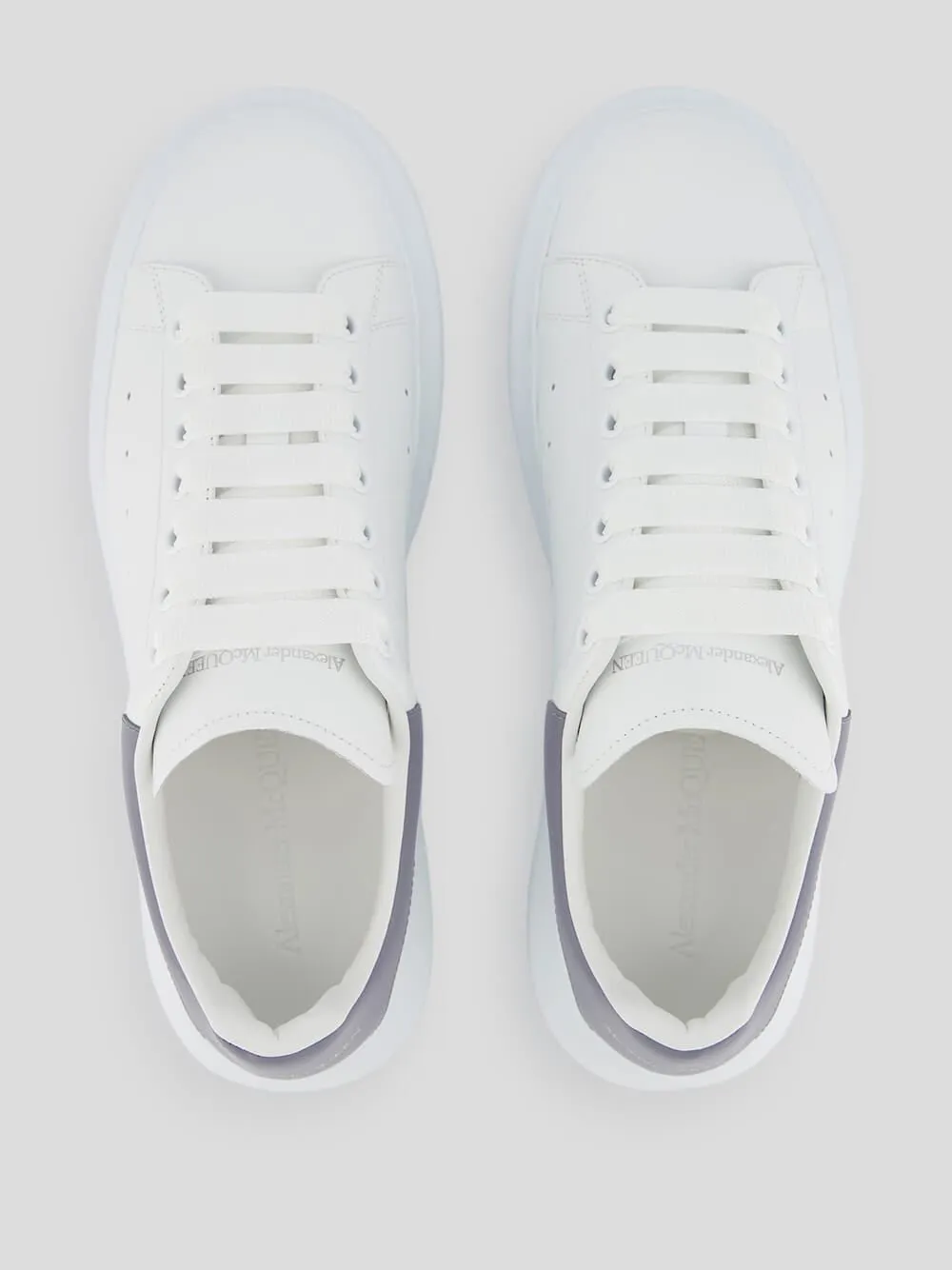 Colour-Block Panelled Leather Sneakers
