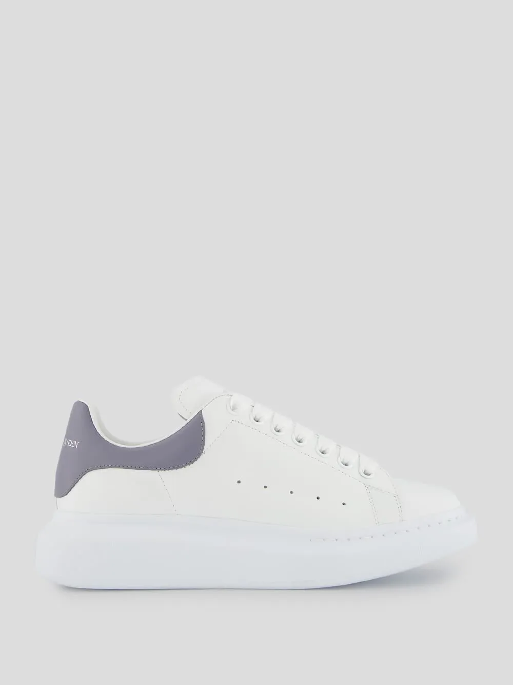 Colour-Block Panelled Leather Sneakers