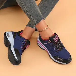 Comfort Platform Lace-Up Ankle Booties